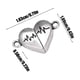 thumbnail image 3 of Colgante de pulsera corazón magnético para parejas | Corazón partido plateado con grabado de electrocardiograma | Conexión magnética | Charm versátil para pulsera o collar | 1 Pieza |, 3 of 6