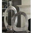 thumbnail image 2 of Uttermost Cierra 2-Piece Farmhouse Cast Aluminum Vase Set in Textured Nickel, 2 of 6