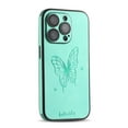 thumbnail image 3 of Decase for Apple iPhone 15 Phone Case,Ultra Thin Butterfly Embossed Pattern PU Leather Scratch-resistant Shockproof Protective Case Cover for iPhone 15,Mint, 3 of 4