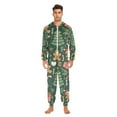 thumbnail image 3 of FORMRS Onesies Pajama for Adults Unisex Hoodie Winter Jumpsuit One Piece Sleepwear, Sizes S-2XL, Brown Christmas Gingerbread, 3 of 7