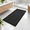 Black-24" x 60", variant on Navy Blue 30" x 72" Microfiber Bath Runner Rug for Bathroom, Kitchen and Hallway