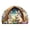 Multicolor02, variant on Deeceymbur Semi Circle Absorbent Waterproof Door Mat for Inside Front Door Entryway Rug Non Slip Back Washable Decor Carpet Kitchen Bathroom Living Room