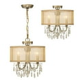 thumbnail image 6 of 5623-AB Crystorama Lighting Hampton - Three Light Chandelier in Minimalist Style - 14 Inches Wide by 17 Inches High-Antique Brass Finish, 6 of 9