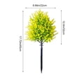 thumbnail image 4 of Artificial Plants Outdoor Pointed-Leaf Lavenders Ground Stake 45cm Tall Faux Spike for Garden Patio Decor, 4 of 6