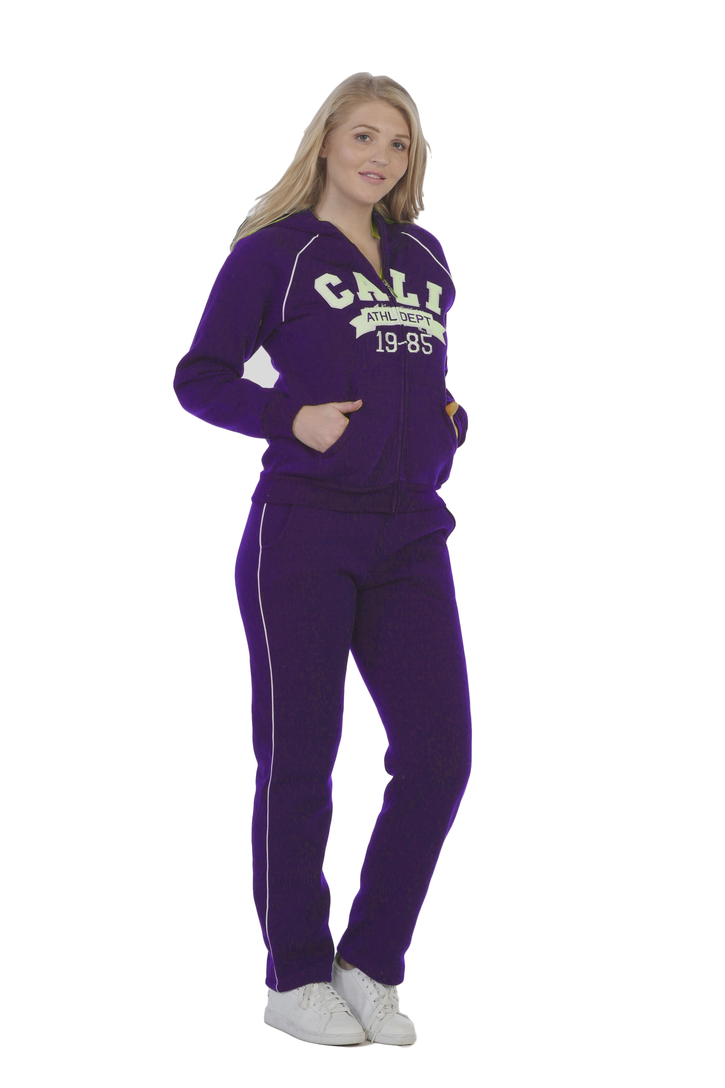 purple sweatsuit set