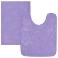 thumbnail image 3 of Ryvnso Lavender Purple Bathroom Shaggy Rugs Toilet Rectangle Mat Soft Contour Rug 24"x16", 3 of 9