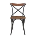thumbnail image 3 of Taran Designs Preston Solid Wood Dining Chairs (Set of 2) in Brown/Black, 3 of 6