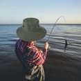 thumbnail image 3 of Gorro de pesca Boonie Wdftyju unisex ajustable para pesca al aire libre senderismo verde militar, 3 of 7