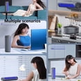 thumbnail image 6 of Portable Tower Fan 3 Speeds LED Touch Screen USB Recharge Quiet Desk Fan for Bedroom Office Home Use (White*1), 6 of 8