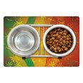 thumbnail image 1 of Floral Pet Mat for Food and Water, Abstract Autumn Composition with Deciduous Tree Leaves Foliage Changing Seasons, Non-Slip Rubber Mat for Dogs and Cats, 18" X 12", by Ambesonne, 1 of 2