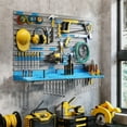 thumbnail image 2 of DURHAND 54 Piece Pegboard and Shelf Tool Organizer with 50 Hooks, 2 of 9