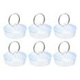 thumbnail image 1 of Tapón de fregadero de goma Uxcell, tapón de drenaje transparente que se adapta a desagües de 1-1/2" a 1-5/8" con anillo colgante para bañeras, cocina, paquete de 6, 1 of 6