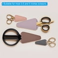 thumbnail image 4 of Uxcell 4"x2.2" PU Leather Scissors Sheath Cover Protector for Eyebrow Trimming Beauty Tool, Grey 6 Pack, 4 of 6