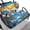 Hawaii Plumeria Palm Tree Scenery, variant on Uorisanigo Colorful Dog Paw Print Golf Cart Seat Covers Ezgo Anti-Scratch Golf Cart Seat Cushion Pad Breathable Golf Cart Seat Protector Cool in Summer and Warm in Winter