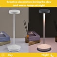 thumbnail image 1 of Lámpara de escritorio LED de 1800 mAh Lámparas de mesa de ambiente moderno Dormitorio Restaurante Bar Decoración, 1 of 5