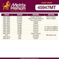 thumbnail image 2 of Metrix Premium Chassis Parts - Front Inner Tie Rod End Fits 04-08 Chrysler Voyager (Mexico), 01-02 Grand Voyager (Mexico), 01-07 Town and Country, 01-07 Dodge Grand Caravan, EV80645, Made in Europe, 2 of 6