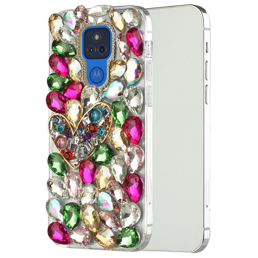 For Apple iPhone 8 Plus/7 Plus/6 6S Plus Bling Crystal 3D Full Diamonds  Luxury Sparkle Rhinestone Hybrid Cover ,Xpm Phone Case [ Pink Exquisite  Garden