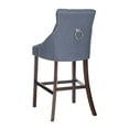 thumbnail image 4 of Safavieh Eleni 30 in. H Tufted Wing Back Bar Stool with Ring, Set of 2, 4 of 13