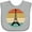 AC-Heather Grey, variant on Inktastic Paris Eiffel Tower Retro Sunset Boys or Girls Baby Bib