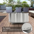thumbnail image 4 of Stainless Steel Smokeless Smokeless Fire Pit, 27 Inch Smokeless Fire Pit, Portable Outdoor Firepit with Removable Ash Pan Design, 4 of 6