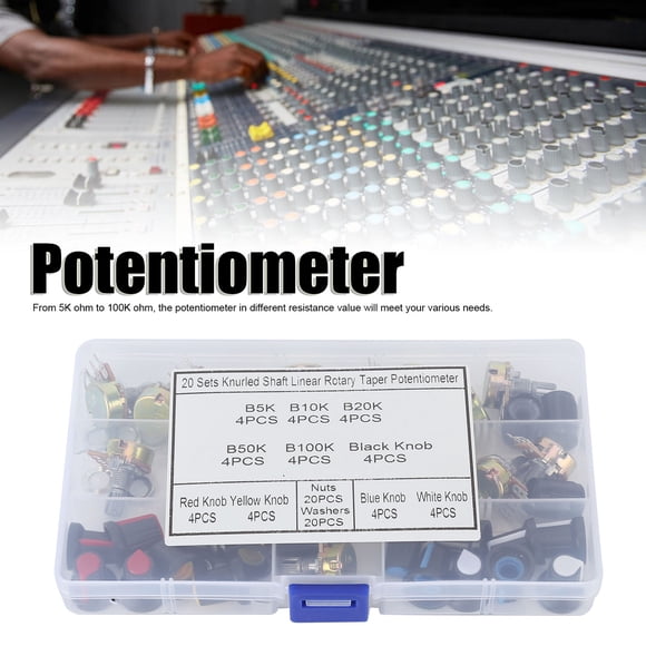 Linear Taper Potentiometer,80Pcs Potentiometer B5K B10K Potentiometer Set Potentiometer Modern Innovation