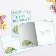 thumbnail image 2 of Tree-Free Greetings Birthday Greeting Card, 5 x 7, Flower Turtle (GO69844), 2 of 5