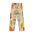 thumbnail image 5 of Disketp Thanksgiving With A Grateful Heart Men'S Pajama Pants - Ultra Soft Fleece Sleep And Lounge Pants (Size: S-Xxl), 5 of 9