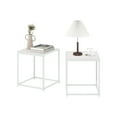 thumbnail image 5 of Furinno CAMNUS Modern Living End Table in Solid White/White in Set of 2, 5 of 6