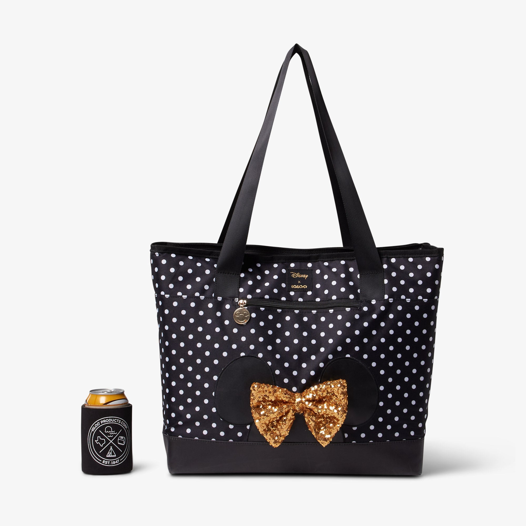Igloo Minnie Mouse Dual Compartment Tote Cooler Bag, 20 Can Capacity