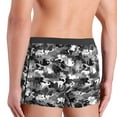 thumbnail image 4 of Mens Underwear Boxer Briefs - Grey Cat Camouflage Comfort Breathable men's boxer briefs with Flex Waistband, 4 of 7