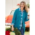thumbnail image 5 of Woman Within Plus Size Shaker Button-Front Cardigan Sweater, 5 of 6
