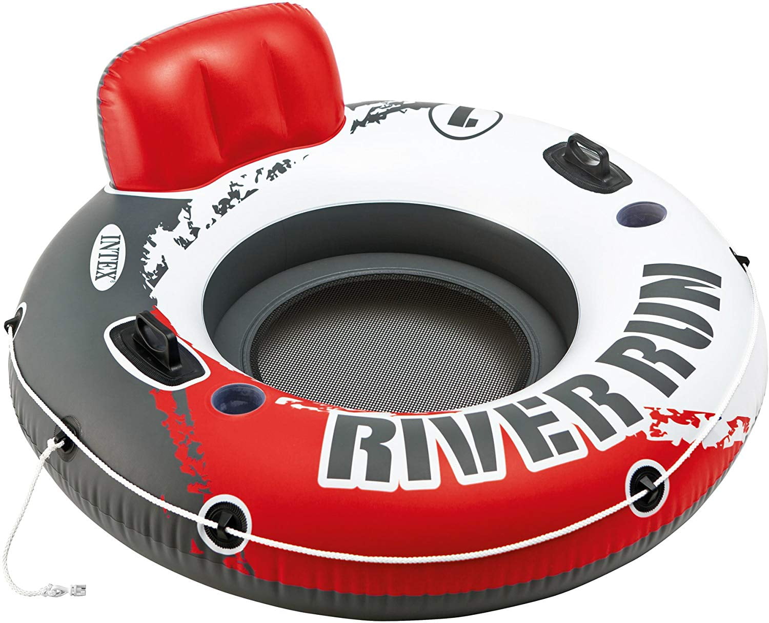 Intex 135cm Inflatable Round Ride-On Seat Run Tube River/Pool/Float Adult/Kids 