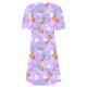 thumbnail image 4 of Vestido Corto para las Mujeres Cuello Redondo Manga Corta Impresa Suéter, Moda Casual Estilo Línea, 4 of 8