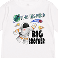 thumbnail image 4 of Inktastic Out of This World Big Brother Astronaut in Space Boys Long Sleeve Toddler T-Shirt, 4 of 5