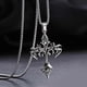 thumbnail image 1 of Fashion Vintage Flame Cross Pendant Necklace For Women Men Long Chain Punk Goth Trendy Accessories Choker Gothic Jewelry, 1 of 5