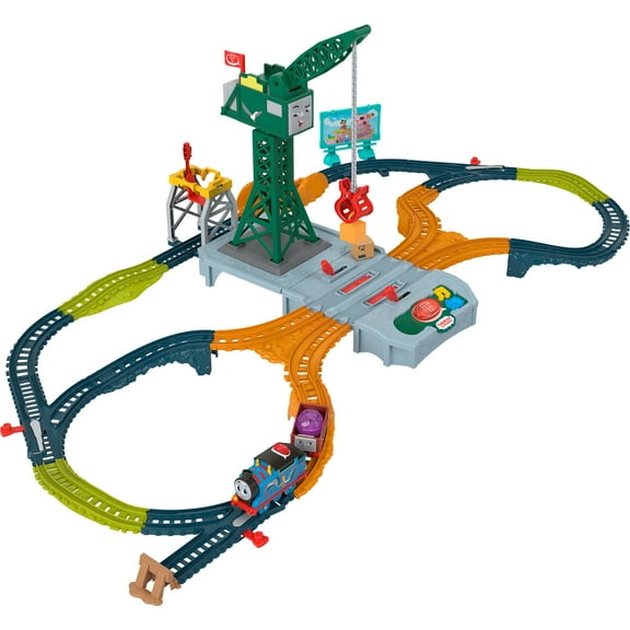Thomas & Friends Talking Cranky Delivery Train Set with Songs Sounds & Phrases for Kids