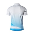 thumbnail image 5 of Mens Golf Polos Summer Short Sleeve Breathable Moisture Wicking Button Lapel Athletic Stretchy Shirts White2 XXXL, 5 of 7