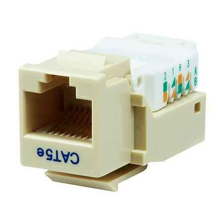 UPC: 0844660010753 | Monoprice Cat5E RJ45 Toolless Keystone Jack for 22-24AWG Solid Wire  Beige