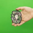 thumbnail image 2 of Frida Kahlo Self Portrait With Parrot Sublimated Embroidered Iron On Patch, 2 of 2