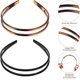 thumbnail image 5 of minkissy 2 diademas de plástico de doble fila, aros para el cabello vintage antideslizantes con dientes para mujeres adultas y niñas, lavado facial, 5 of 5