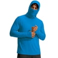 thumbnail image 4 of Betivan Men's Solid Color Long Sleeved Hooded Sun Protection Shirt Drying And Lightweight, 4 of 8