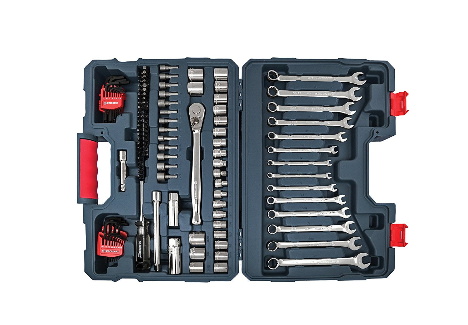 UpTo 24 NEW at MostElectric 128 PIECE CRESCENT MECHANIC 3/8 TOOL SET 