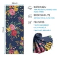 thumbnail image 2 of Pioneer Flower Floral Print Pattern Hot Yoga Mat Towel Non Slip for Hot Yoga - Quick-Drying Yoga Mat Cover with 4 Corner Pockets with Travel Bag - Hot Yoga Towel Non Slip 70"x26", 2 of 6