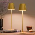 thumbnail image 3 of Marvex Set of 2 Portable LED Desk Lamps, 5000mAh Battery Operated, 3 Color Dimming, Gold Table Lamps, 3 of 8