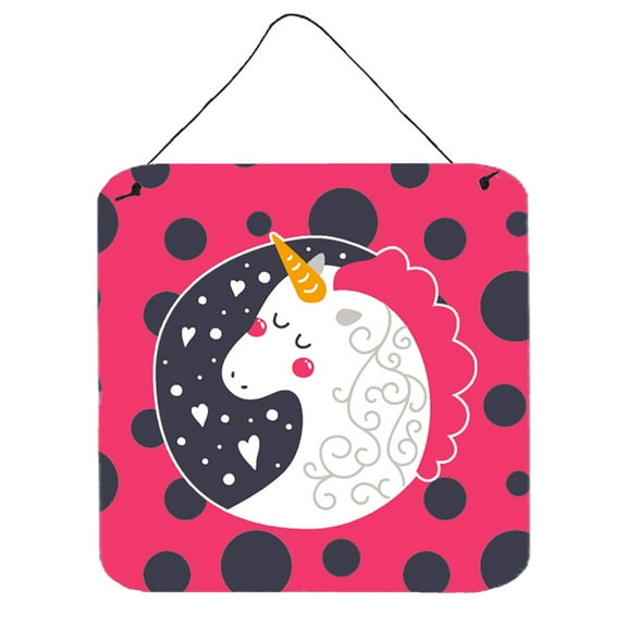 Unicorn Pink Polkadots Wall or Door Hanging Prints