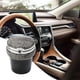 thumbnail image 5 of Cenicero de coche con LED Mini bote de basura interior sin humo con tapa decorativa para gris, 5 of 9