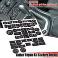 thumbnail image 3 of For SAAB 3rd Gen 9-5NG 9-4X Button Repair Decal Set Climate Control Radio Stereo Black Accessories For Vehicles, 3 of 6