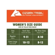 Ozark Trail Womens Merino Wool Blend No Show Tab Socks, 1 Pack