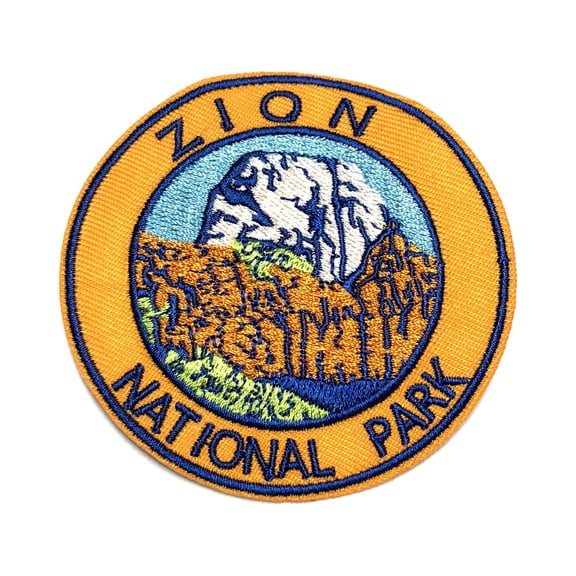Zion National Park Embroidered Patch Iron/Sew-On Applique Travel Souvenir