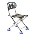 thumbnail image 2 of Silla de pesca Taburete para acampar Plegable con respaldo Asiento resistente 150 kg Taburete para acampar resistente Silla de playa para balcón Playa DYNWAVEMX Sillas de pesca, 2 of 7
